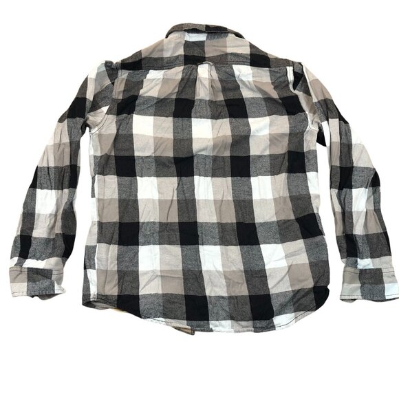 Woolrich Mens Button-Up Shirt Medium White Gray Long-Sleeve Casual Top Pocket - Picture 2 of 8